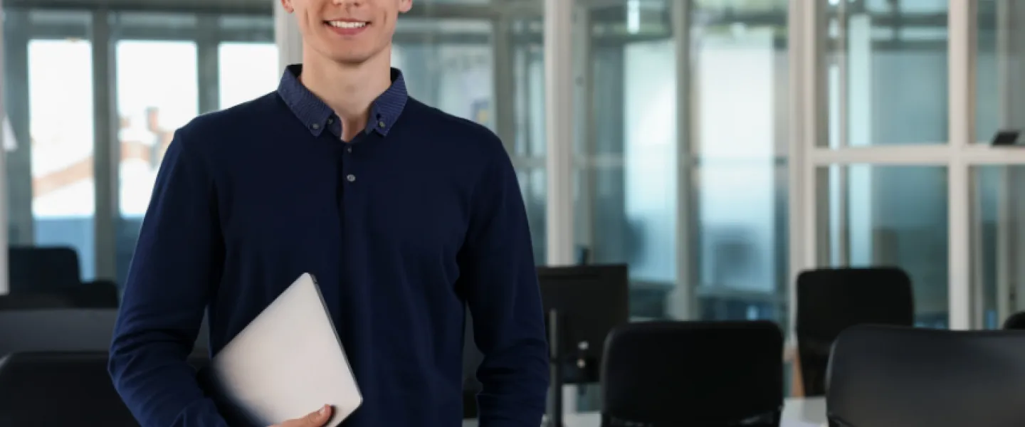 Work-study male intern